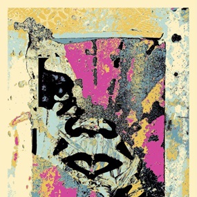 Enhanced Disintegration (Pink) by Shepard Fairey