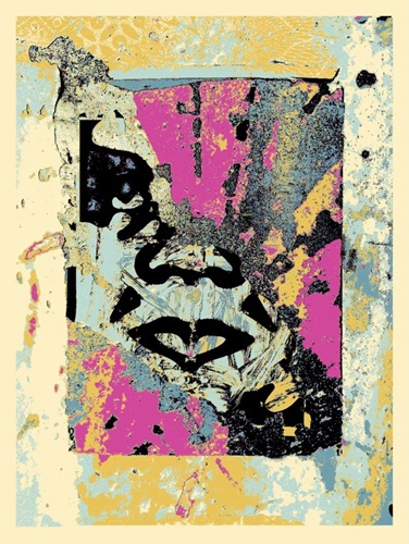 Enhanced Disintegration (Pink) by Shepard Fairey