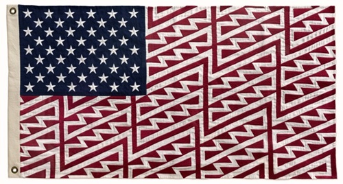 Star Spangled Shadows (Faile Flag) (Embroidered) by Faile