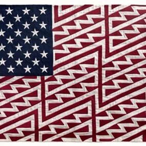 Star Spangled Shadows (Faile Flag) (Embroidered) by Faile