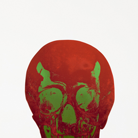 The Dead (Chilli Red Lime Green Skull) by Damien Hirst