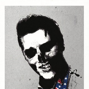 Dead Elvis (Hand-Finished on Silver) by Paul Insect