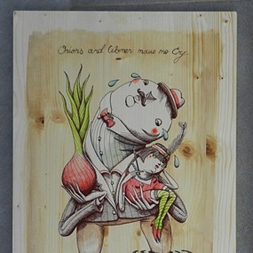 Onions And Women Make Me Cry (Wood) by Zed1