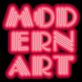 Modern Art (Neon Pink) by Ben Eine