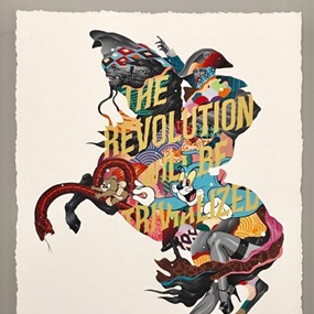 The Revolution Will Be Trivialised (Gold) by Tristan Eaton