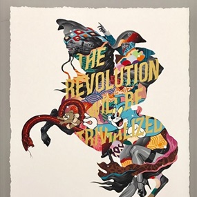 The Revolution Will Be Trivialised (Gold) by Tristan Eaton