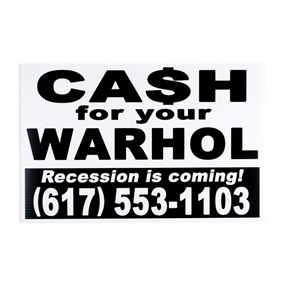 Recession Is Coming! (White) by Cash For Your Warhol