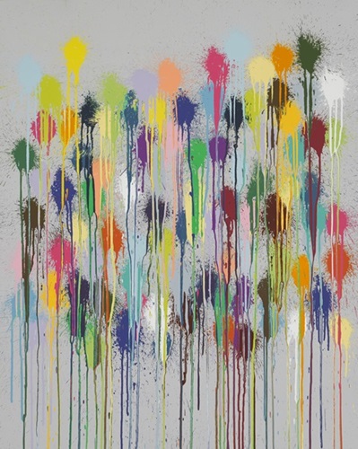 Colour Splat Fizz  by Ian Davenport