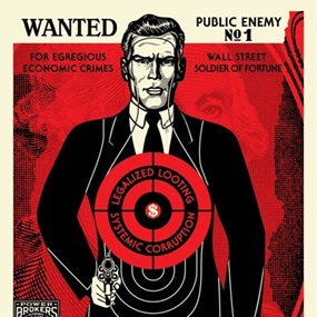 Wall Street Public Enemy by Shepard Fairey