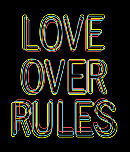 Love Over Rules  by Hank Willis Thomas
