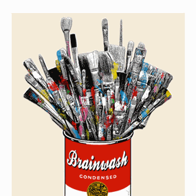 Tomato Pop (Off-White) by Mr Brainwash