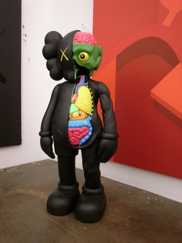 4 Foot Dissected Companion (Black) by Kaws