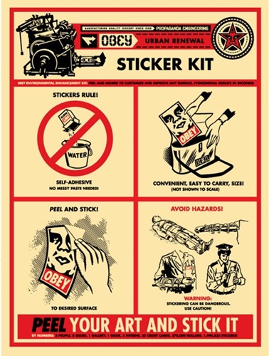 Sticker Kit Print  by Shepard Fairey