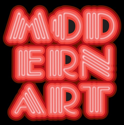 Modern Art (Neon Red) by Ben Eine