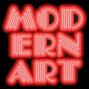 Modern Art (Neon Red) by Ben Eine