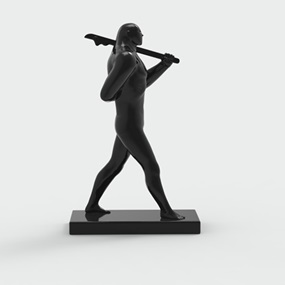 The Marcher (Sculpture) (Black) by Cleon Peterson