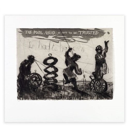 The Pool Ahead Is Not To Be Trusted  by William Kentridge