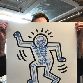 Haring Bone (Blue) by Will Blood