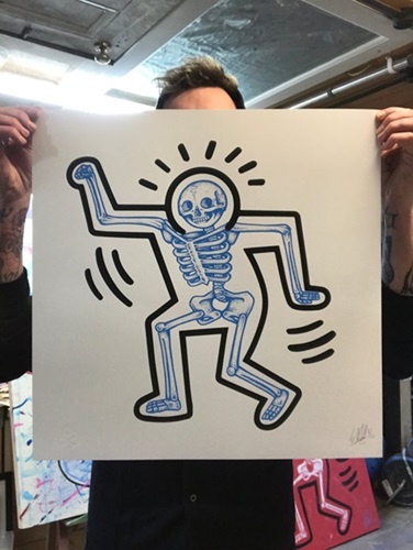 Haring Bone (Blue) by Will Blood