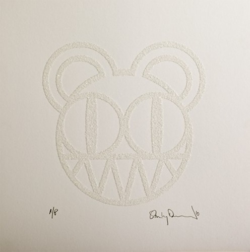 Diamond Heist Bear (White) by Stanley Donwood