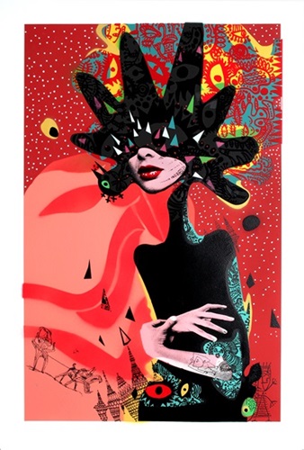 Her, Brain Thinks Bomb Like (Red) by Miss Bugs