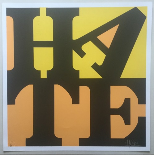 Hate (Yellow) by D*Face