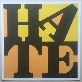 Hate (Yellow) by D*Face