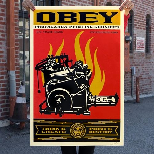 Print And Destroy (Offset) by Shepard Fairey
