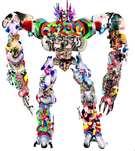 CHOEBOT :Version TS-UNKO Happy Lee  by David Choe