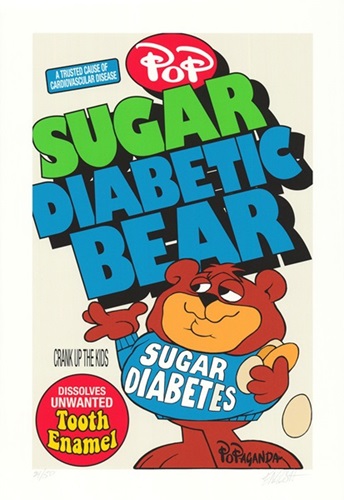 Diabetic Bear  by Ron English