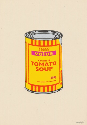 Soup Can (Banana, Orange, Hot Pink) by Banksy