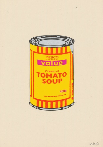 Soup Can (Banana, Orange, Hot Pink) by Banksy