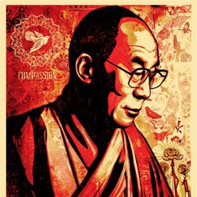 Compassion (His Holiness The Dalai Lama) by Shepard Fairey