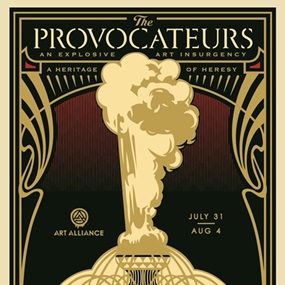 The Provocateurs (Chicago) (Gold Version) by Shepard Fairey
