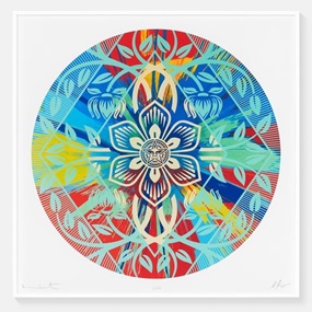 Beautiful Flower Diamond Spin Painting by Damien Hirst | Shepard Fairey