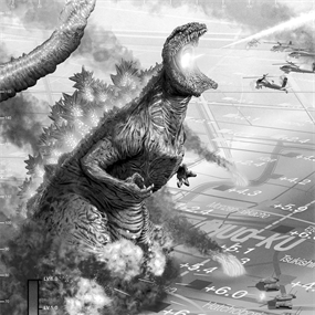 Shin Godzilla (B&W Variant) by Jason Raish