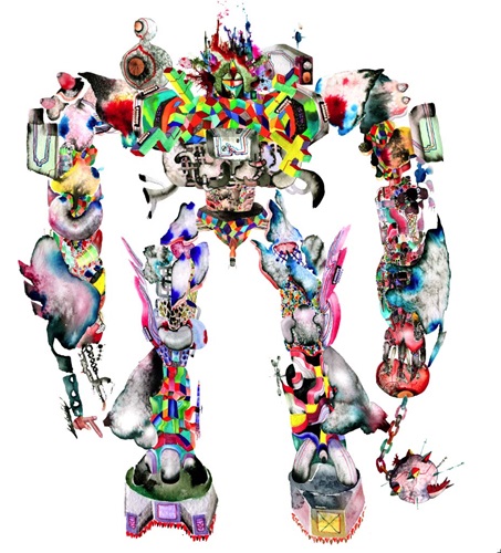 CHOEBOT: Version DATO-UNKO Happy Lee  by David Choe