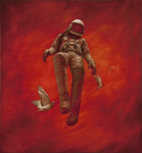 Red Cosmonaut  by Jeremy Geddes