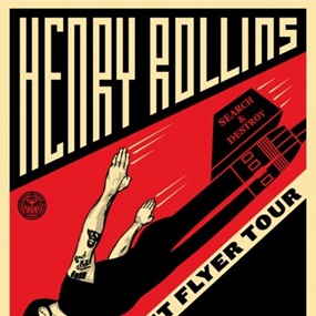 Henry Rollins Frequent Flyer Tour by Shepard Fairey