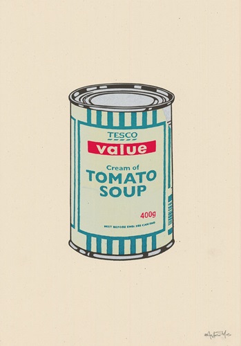 Soup Can (Mint, Emerald, Cherry) by Banksy