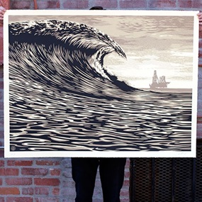 This New Wave Is A Little Slick For My Taste (Large Format) by Shepard Fairey