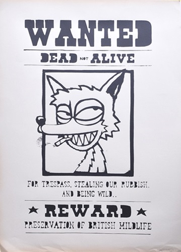 Wanted Fox (Silk Screen) by Mau Mau