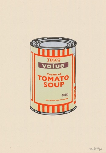 Soup Can (Mint, Orange, Brown) by Banksy