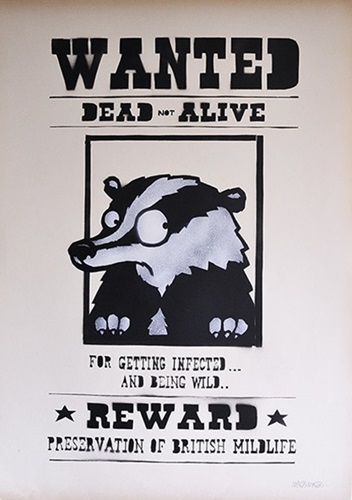Wanted Badger (Original) by Mau Mau