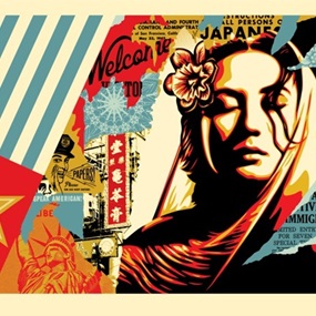 Welcome Visitor - Large Format by Shepard Fairey