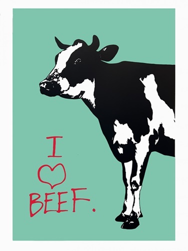 I Love Beef  by Blek Le Rat
