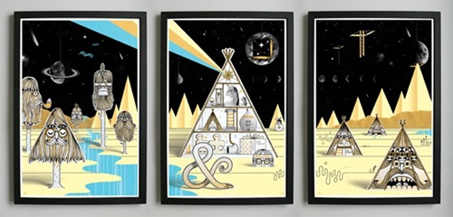 Our Mountain (Triptych)  by Steven Harrington