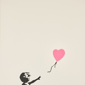 Girl With Balloon (Dark Pink Artist Proof) by Banksy