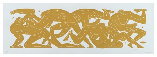 Nowhere Man (Gold & White) by Cleon Peterson