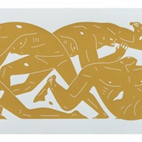Nowhere Man (Gold & White) by Cleon Peterson